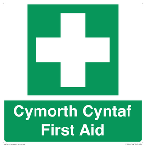 Cymorth Cyntaf First Aid in Welsh